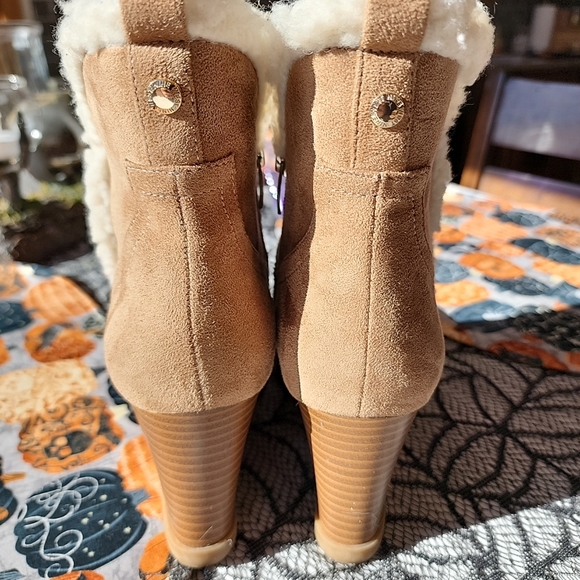 NEW Nine West Wedge Ankle boots, sherpa lined, Sz 8.5 - Picture 4 of 10